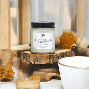 BUTTERMILK & HONEY - 9oz Soy Candle