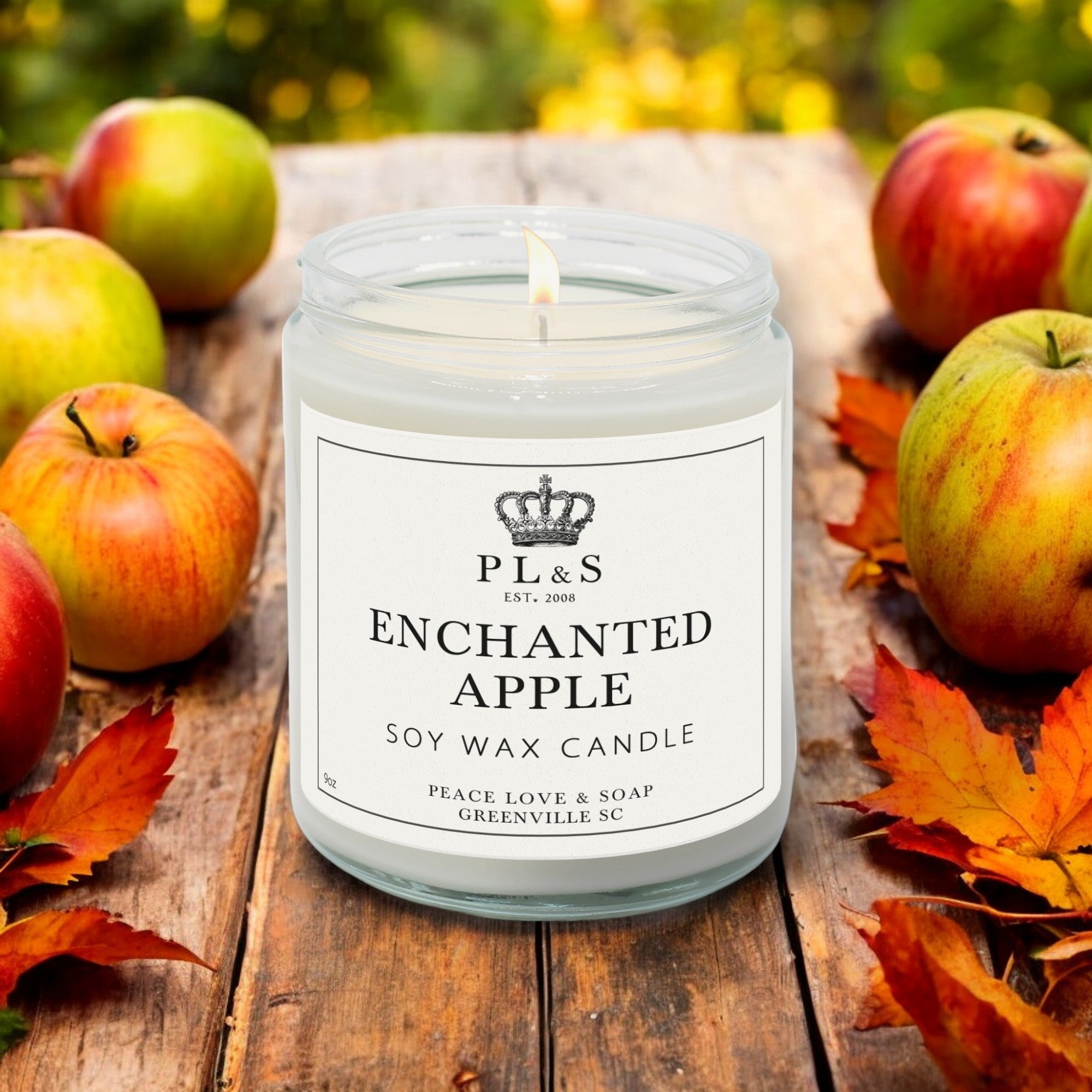 ENCHANTED APPLE - 9oz Soy Candle