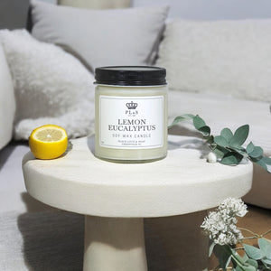 LEMON EUCALYPTUS - 9oz Soy Candle